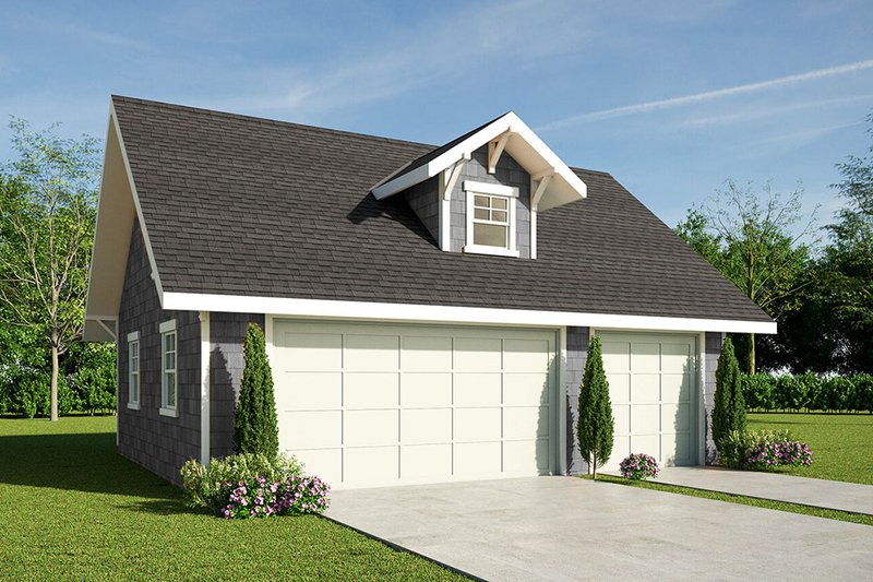 House Blueprint - Craftsman Exterior - Front Elevation Plan #124-1427