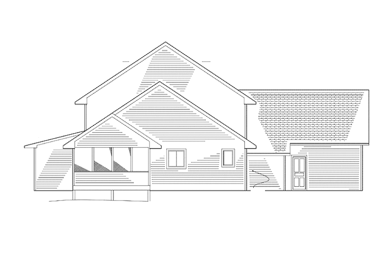 Architectural House Design - Exterior - Rear Elevation for Country House Plan #939-4 - 3 bed, 2.5 bath