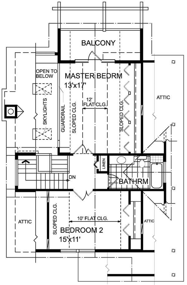 Home Plan - Traditional Floor Plan - Upper Floor Plan #118-147