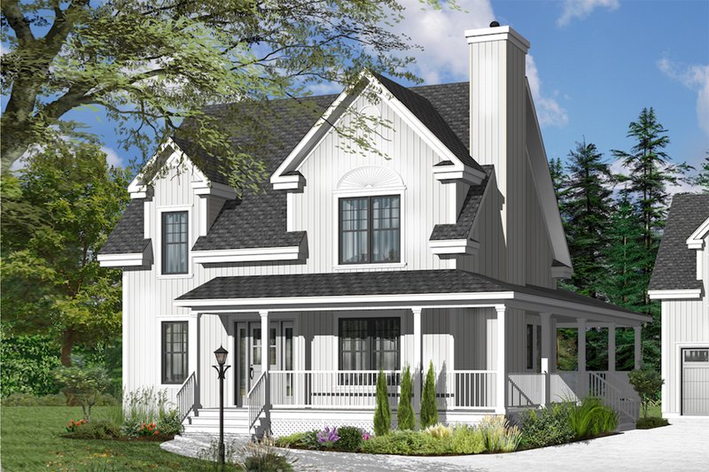 Home Plan - Country Exterior - Front Elevation Plan #23-2502