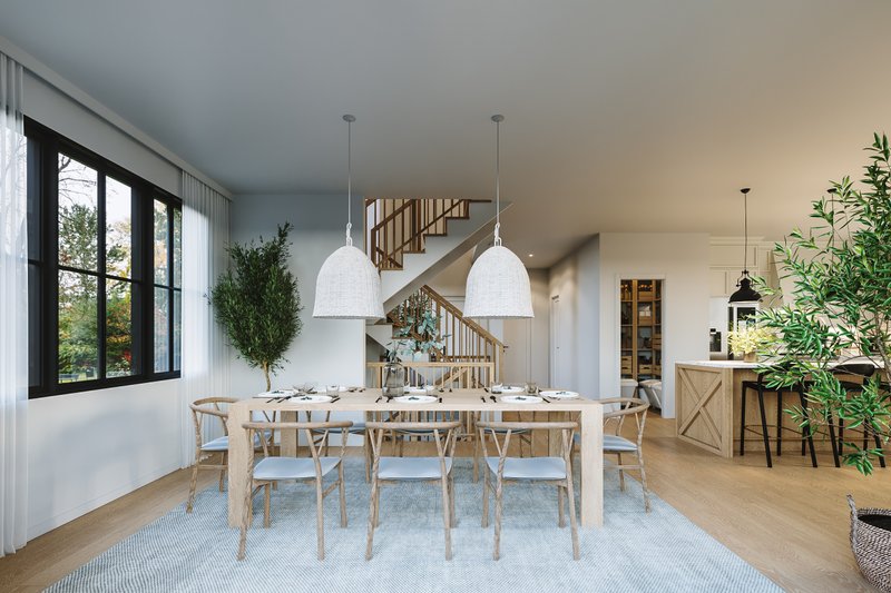 Dream House Plan - Interior - Dining Room 1 for Farmhouse House Plan #23-2782 - 5 bed, 2.5 bath
