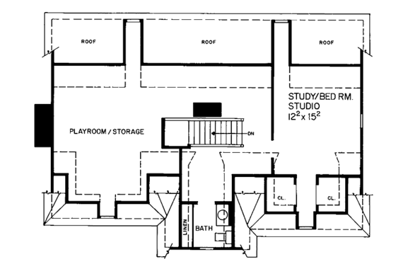 Floor Plan - Other Floor for Victorian House Plan #72-679 - 5 bed, 2 bath
