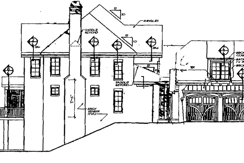 Architectural House Design - Exterior - Other Elevation 1 for European House Plan #927-362 - 4 bed, 3 bath
