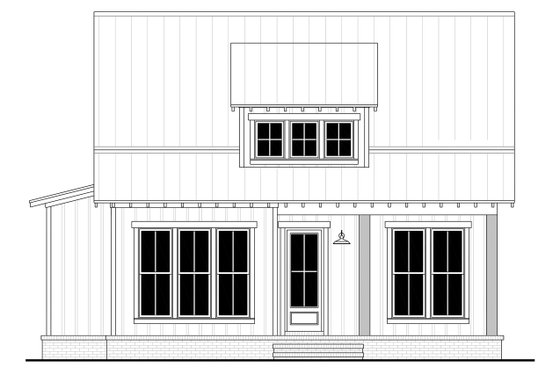 Exterior - Front Elevation 4 for Farmhouse House Plan #430-294 - 3 bed, 2 bath