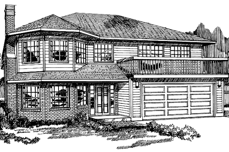 Architectural House Design - Country Exterior - Front Elevation Plan #47-719