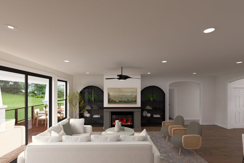 Home Plan - Interior - Family Room 2 for Craftsman House Plan #1060-495 - 3 bed, 2.5 bath