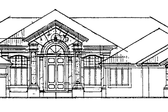 Exterior - Front Elevation 3 for Mediterranean House Plan #930-188 - 3 bed, 3.5 bath