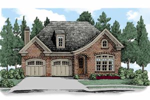 European Exterior - Front Elevation Plan #927-513