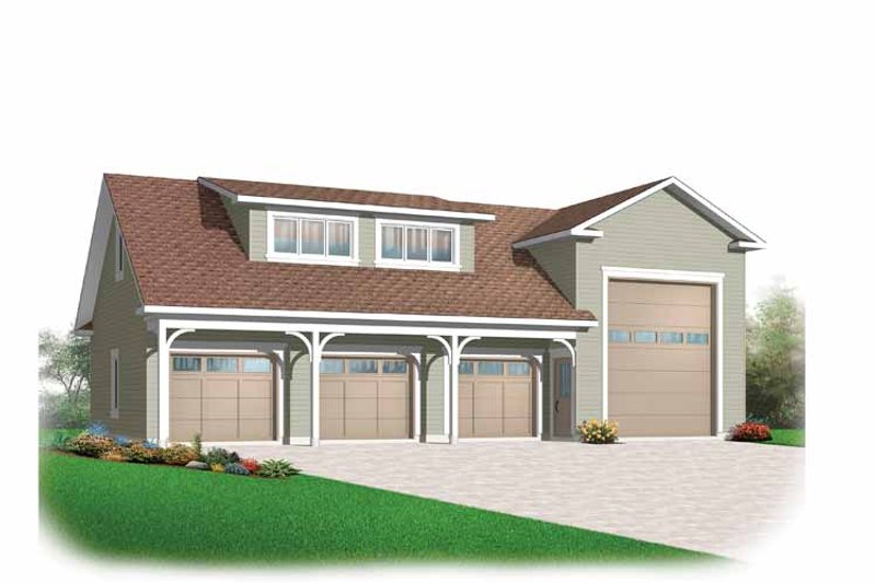 Home Plan - Country Exterior - Front Elevation Plan #23-2427