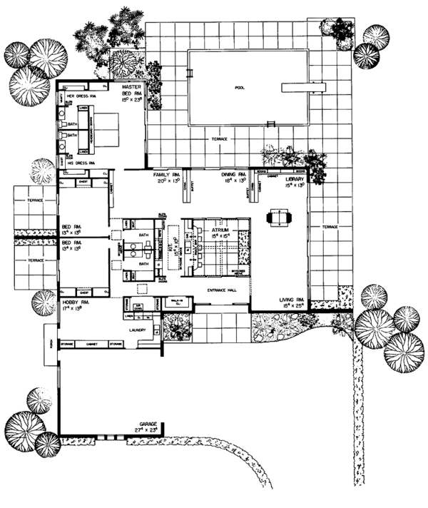 House Plan Design - Contemporary Floor Plan - Main Floor Plan #72-602