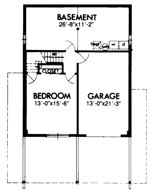Home Plan - Prairie Floor Plan - Lower Floor Plan #320-1029