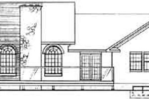 Exterior - Rear Elevation for Traditional House Plan #126-127 - 3 bed, 2.5 bath