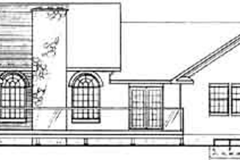 Home Plan - Exterior - Rear Elevation for Traditional House Plan #126-127 - 3 bed, 2.5 bath