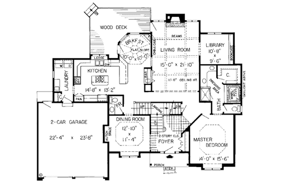 Floor Plan - Main Floor for European House Plan #312-779 - 4 bed, 3.5 bath