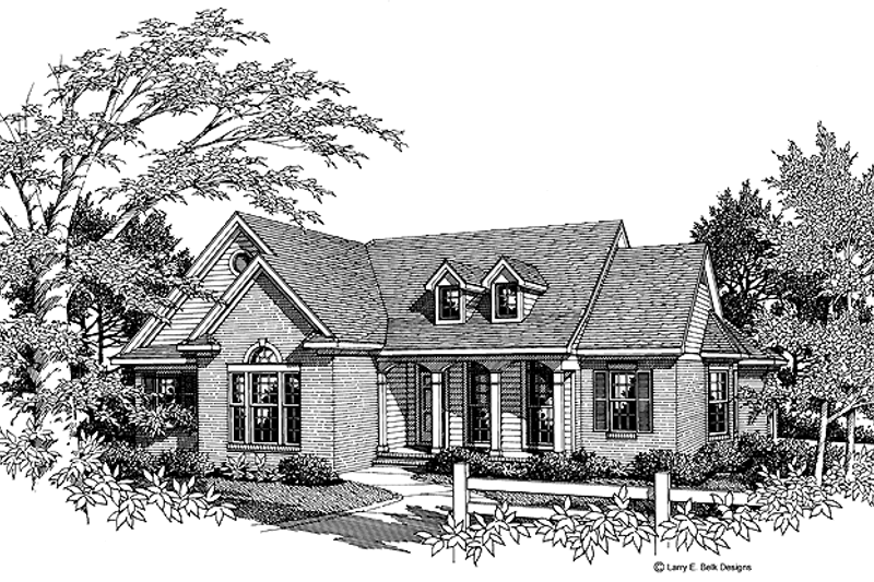 Home Plan - Country Exterior - Front Elevation Plan #952-219