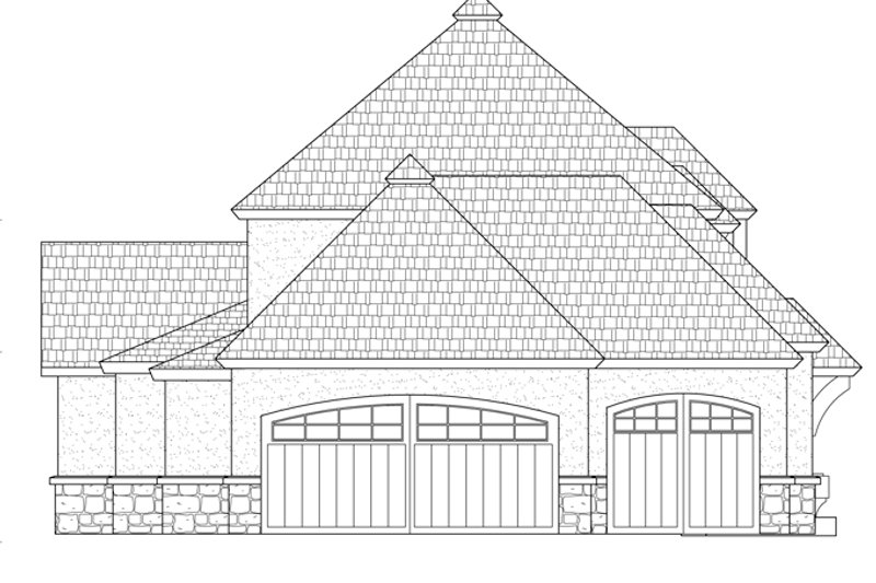 House Plan Design - Exterior - Other Elevation 1 for Prairie House Plan #937-31 - 4 bed, 2.5 bath