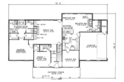 Southern Style House Plan - 4 Beds 3 Baths 2789 Sq/Ft Plan #17-215 