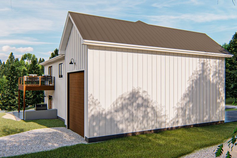 House Design - Exterior - Other Elevation for Barndominium House Plan #455-266 - 2 bed, 1.5 bath