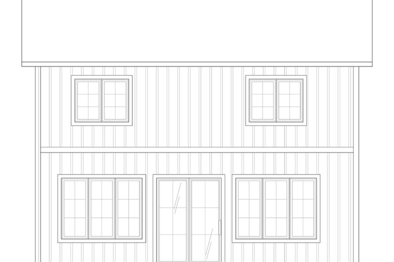 House Plan Design - Exterior - Rear Elevation for Farmhouse House Plan #23-341 - 4 bed, 2.5 bath