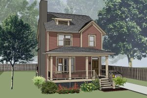 Country Exterior - Front Elevation Plan #79-173