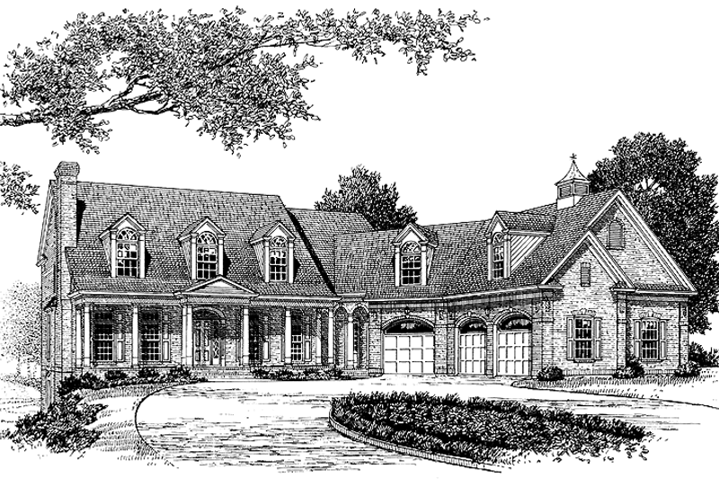 Dream House Plan - Classical Exterior - Front Elevation Plan #453-329