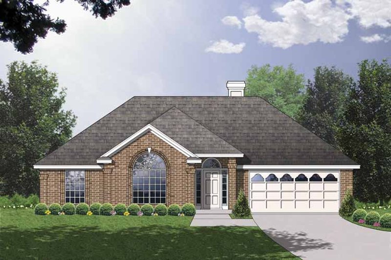 Dream House Plan - Traditional Exterior - Front Elevation Plan #40-496