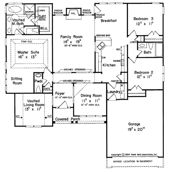Architectural House Design - Mediterranean Floor Plan - Main Floor Plan #927-148