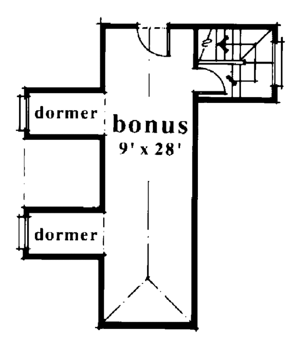 Dream House Plan - Optional Bonus Level