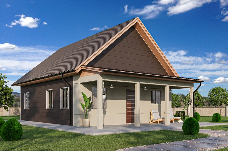 House Design - Exterior - Other Elevation for Modern House Plan #1106-5 - 1 bed, 1 bath