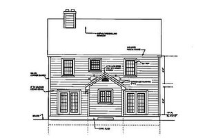Exterior - Other Elevation 1 for Country House Plan #3-152 - 4 bed, 2.5 bath