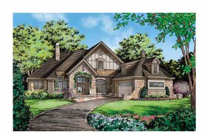 Exterior - Front Elevation 3 for Cottage House Plan #929-854 - 3 bed, 3 bath