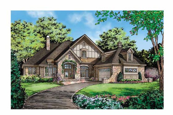 Exterior - Front Elevation 3 for Cottage House Plan #929-854 - 3 bed, 3 bath