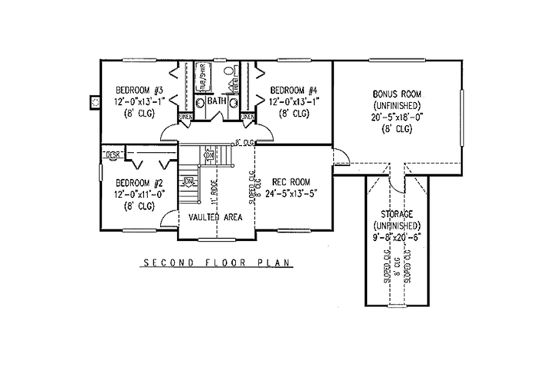 House Plan Design - Second Floor Plan