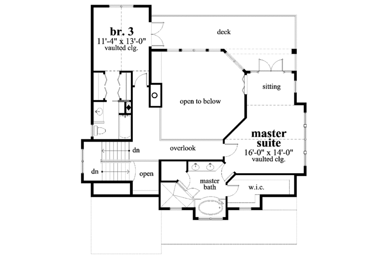 Dream House Plan - Floor Plan - Upper Floor for Mediterranean House Plan #930-120 - 3 bed, 3 bath