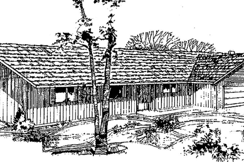 Dream House Plan - Ranch Exterior - Front Elevation Plan #60-737