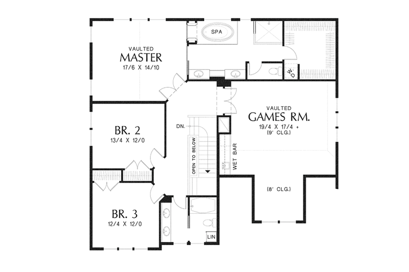 Dream House Plan - Floor Plan - Upper Floor for Craftsman House Plan #48-914 - 3 bed, 2.5 bath