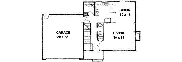 Home Plan - Traditional Floor Plan - Main Floor Plan #58-192