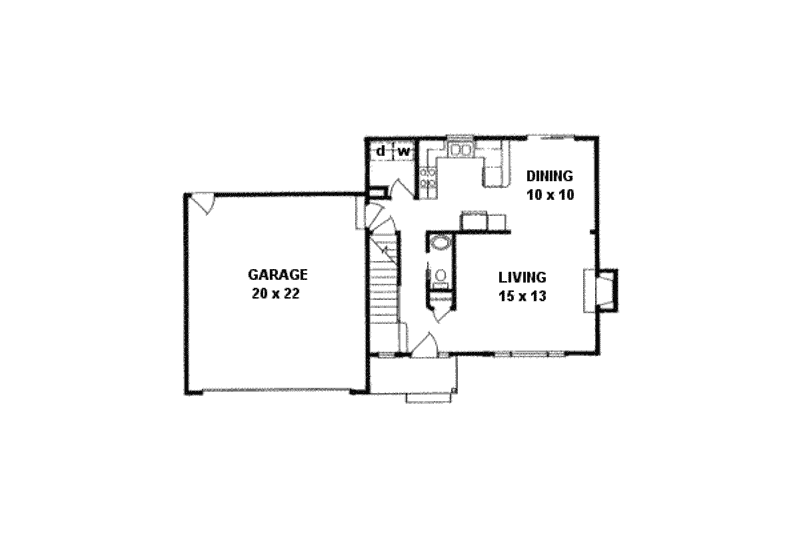 Dream House Plan - Floor Plan - Main Floor for Traditional House Plan #58-192 - 3 bed, 2.5 bath