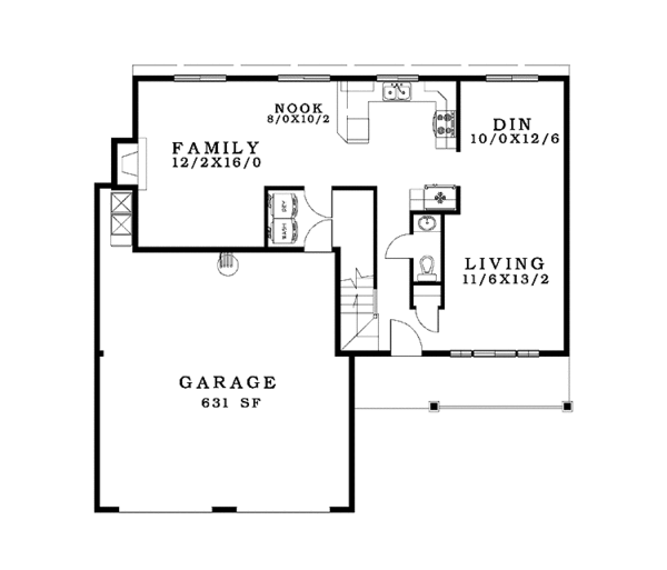 Home Plan - Craftsman Floor Plan - Main Floor Plan #943-26