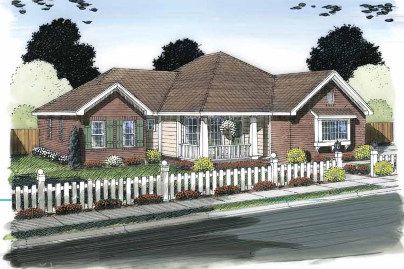 Home Plan - Traditional Exterior - Front Elevation Plan #513-2150