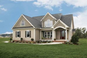 Country Exterior - Front Elevation Plan #929-697