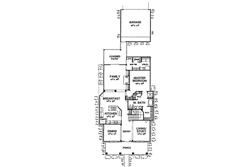 Dream House Plan - Floor Plan - Main Floor for Classical House Plan #472-290 - 3 bed, 2.5 bath