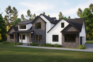 Modern Exterior - Front Elevation Plan #1089-18