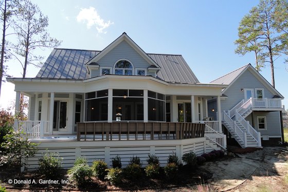 Country Exterior - Rear Elevation Plan #929-699