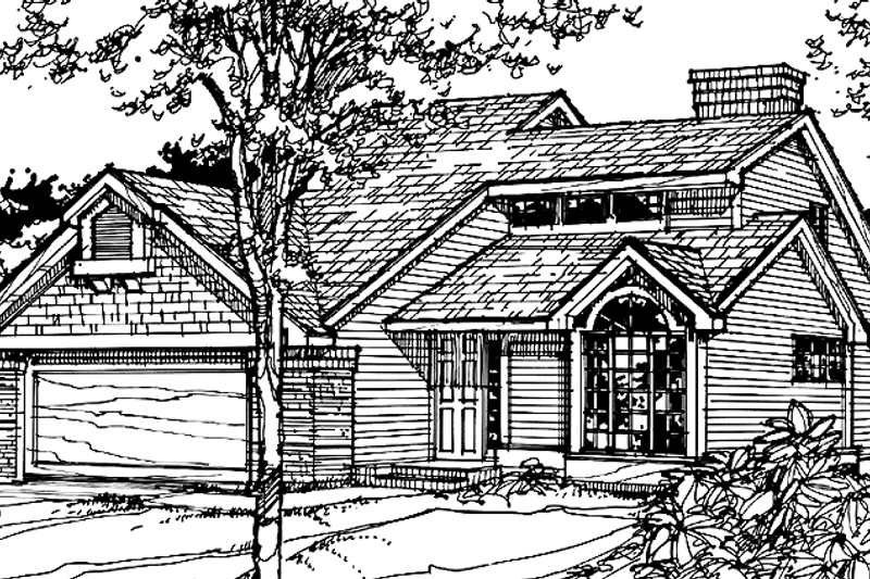 Home Plan - Prairie Exterior - Front Elevation Plan #320-1110