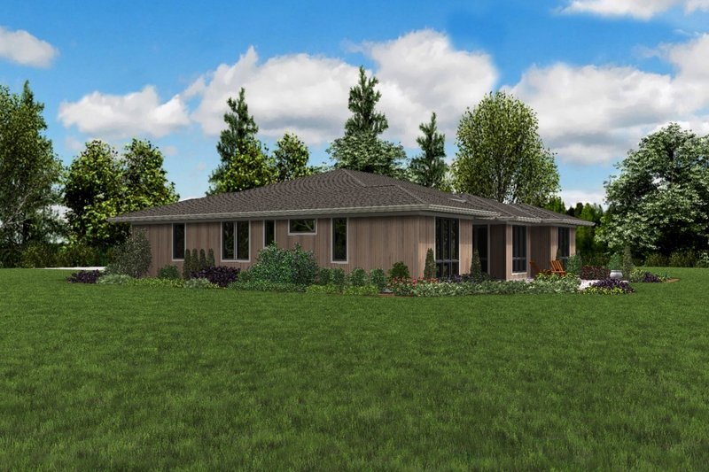 House Design - Exterior - Other Elevation 1 for Contemporary House Plan #48-1022 - 4 bed, 3 bath