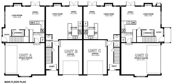 House Plan Design - Traditional Floor Plan - Main Floor Plan #126-165