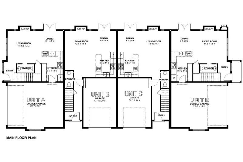 Dream House Plan - Floor Plan - Main Floor for Traditional House Plan #126-165 - 3 bed, 2.5 bath
