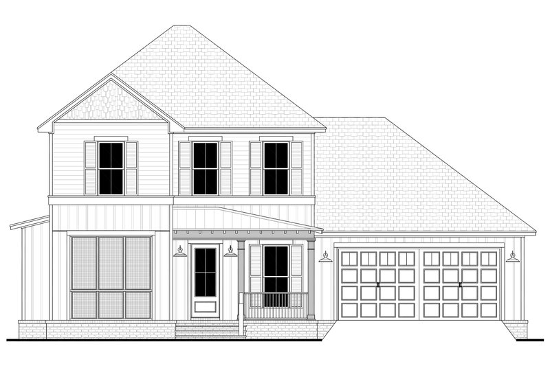 Architectural House Design - Exterior - Front Elevation 2 for Farmhouse House Plan #430-275 - 3 bed, 2.5 bath