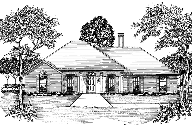 Dream House Plan - European Exterior - Front Elevation Plan #36-564
